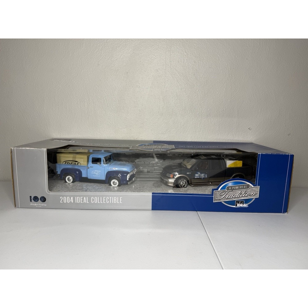 NEW 2004 IDEAL Collectible 1956 Ford F-100 Pickup And 2003 For F-150 King Ranch